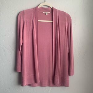 3/4 Sleeve Rose Lightweight Cardigan NEW Without Tags Small